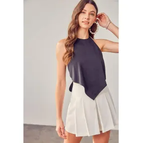 OPEN BACK TIE BOW TOP