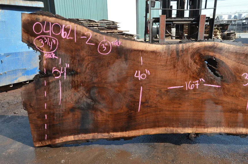 Oregon Black Walnut Slab 040621-02