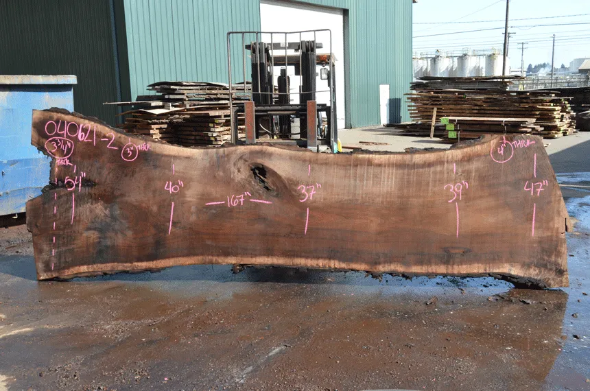 Oregon Black Walnut Slab 040621-02