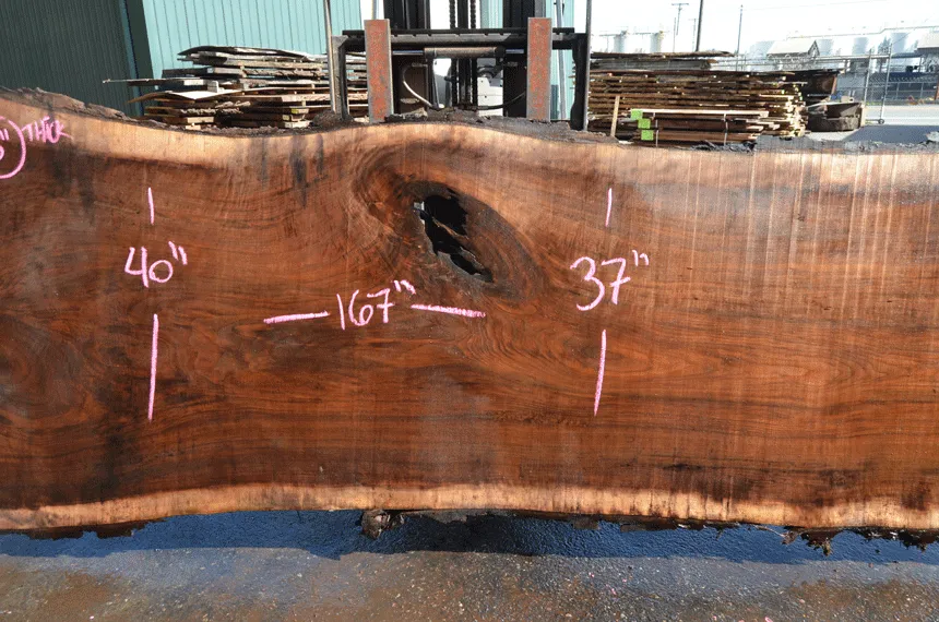 Oregon Black Walnut Slab 040621-02