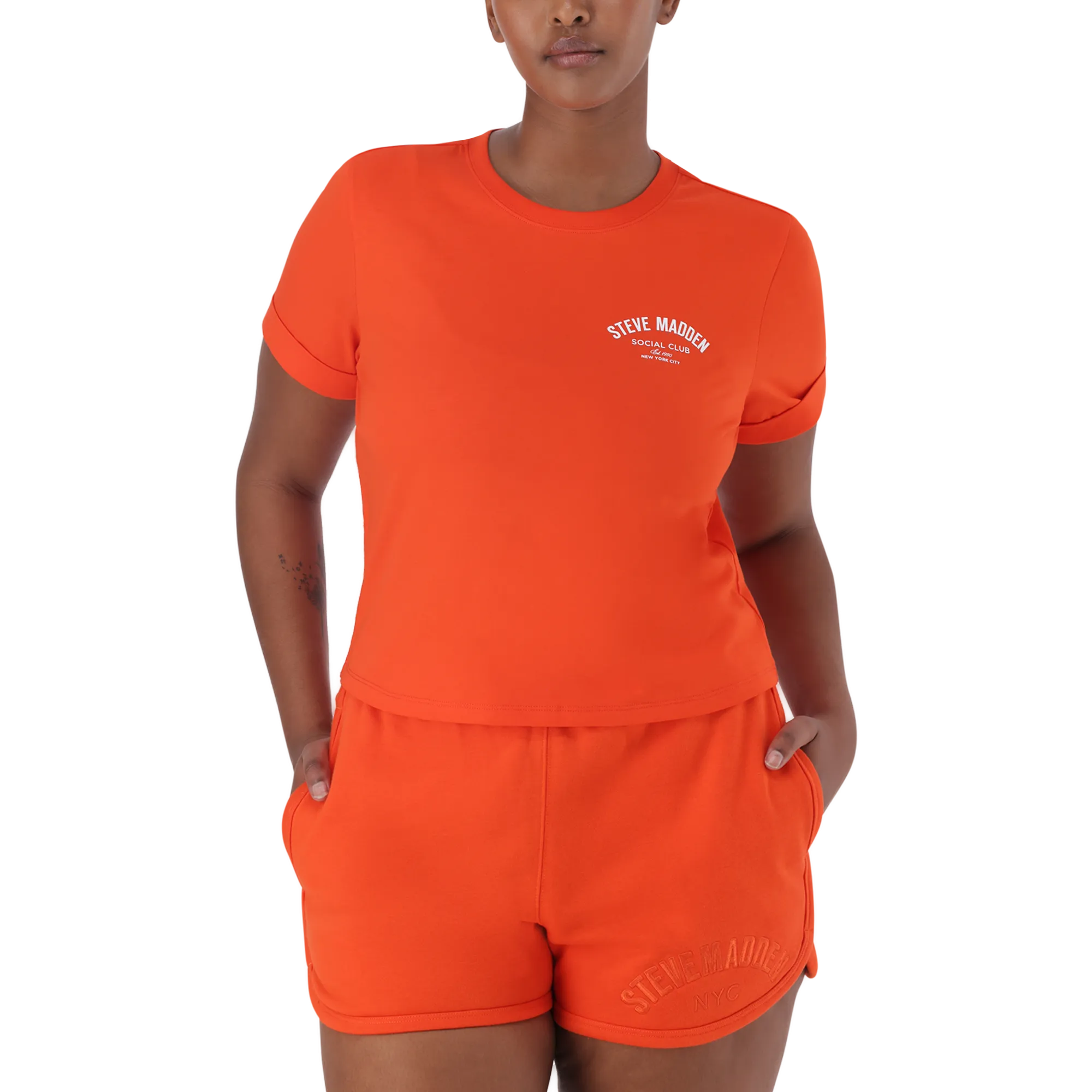 PAMALA TANGERINE BASIC LOGO TEE