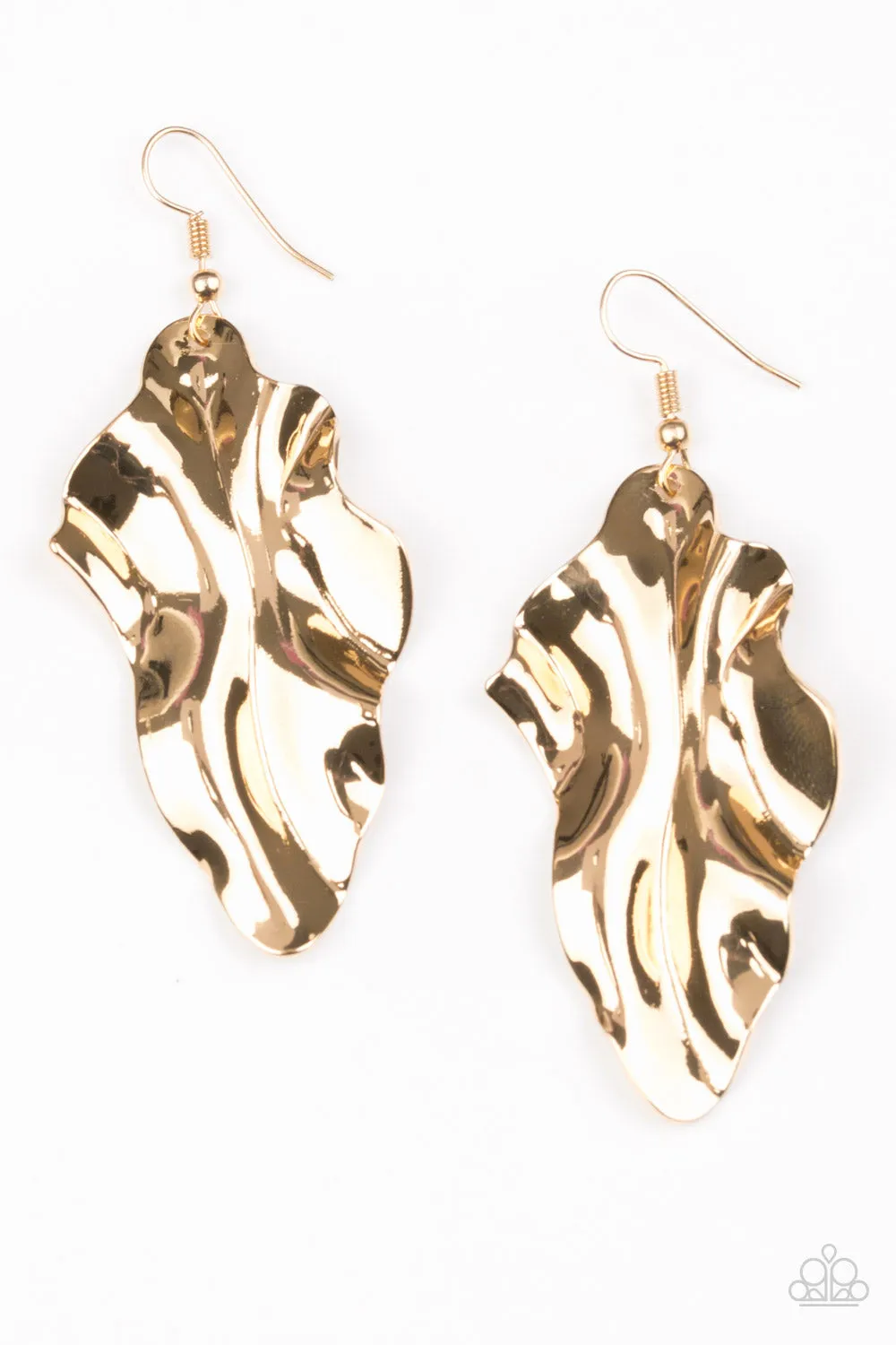 Paparazzi Fall Into Fall - Gold Earrings