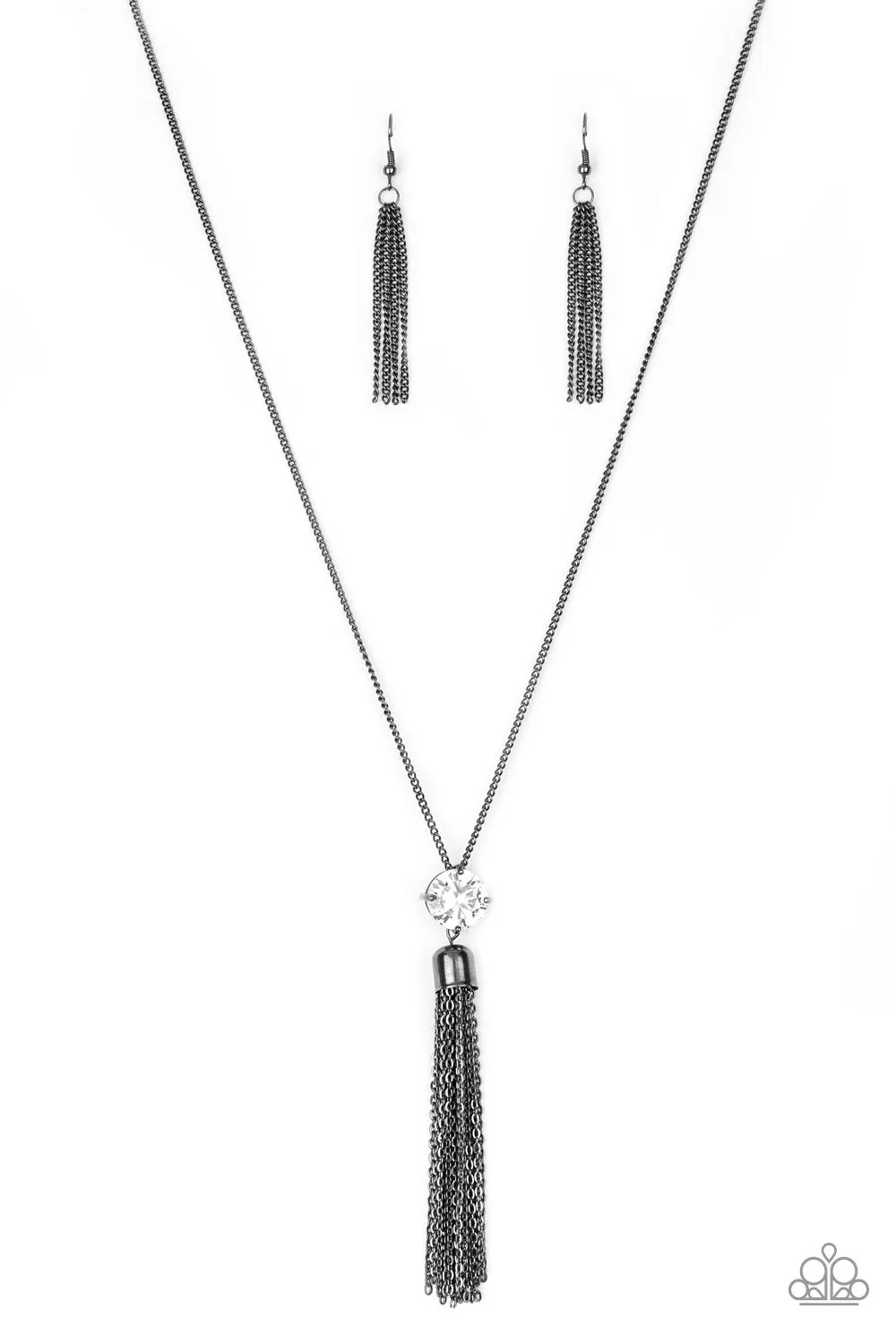 Paparazzi Five-Alarm FIREWORK - Black Necklace