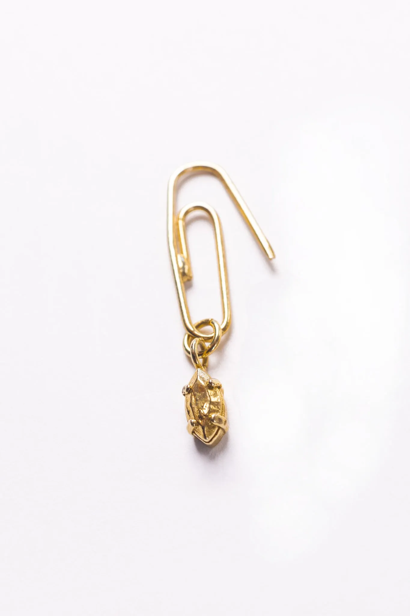 Paperclip Earring | Gold