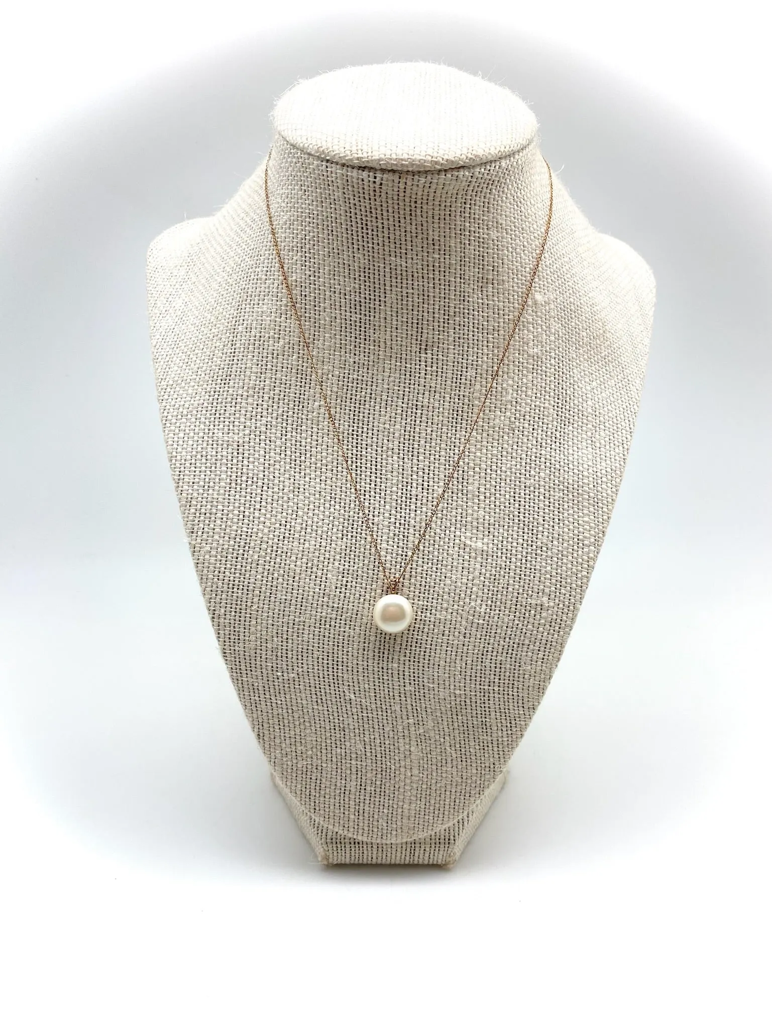 Pearl Button Necklace