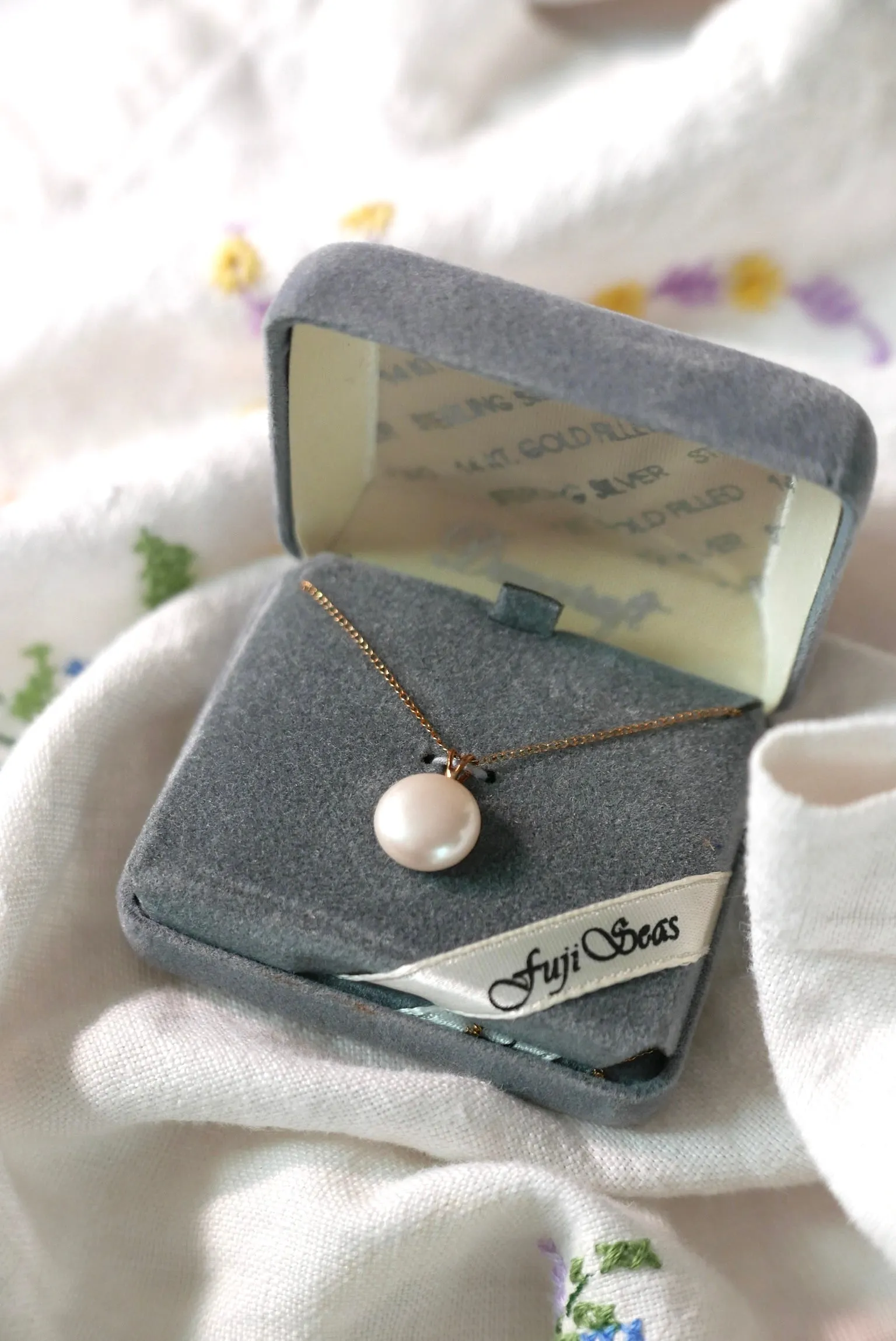 Pearl Button Necklace