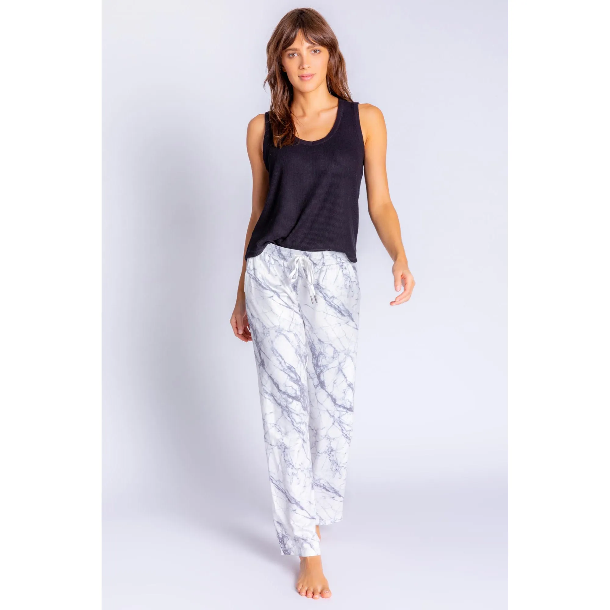 PJ Salvage Women's Midnight Marble Pants - IVORY