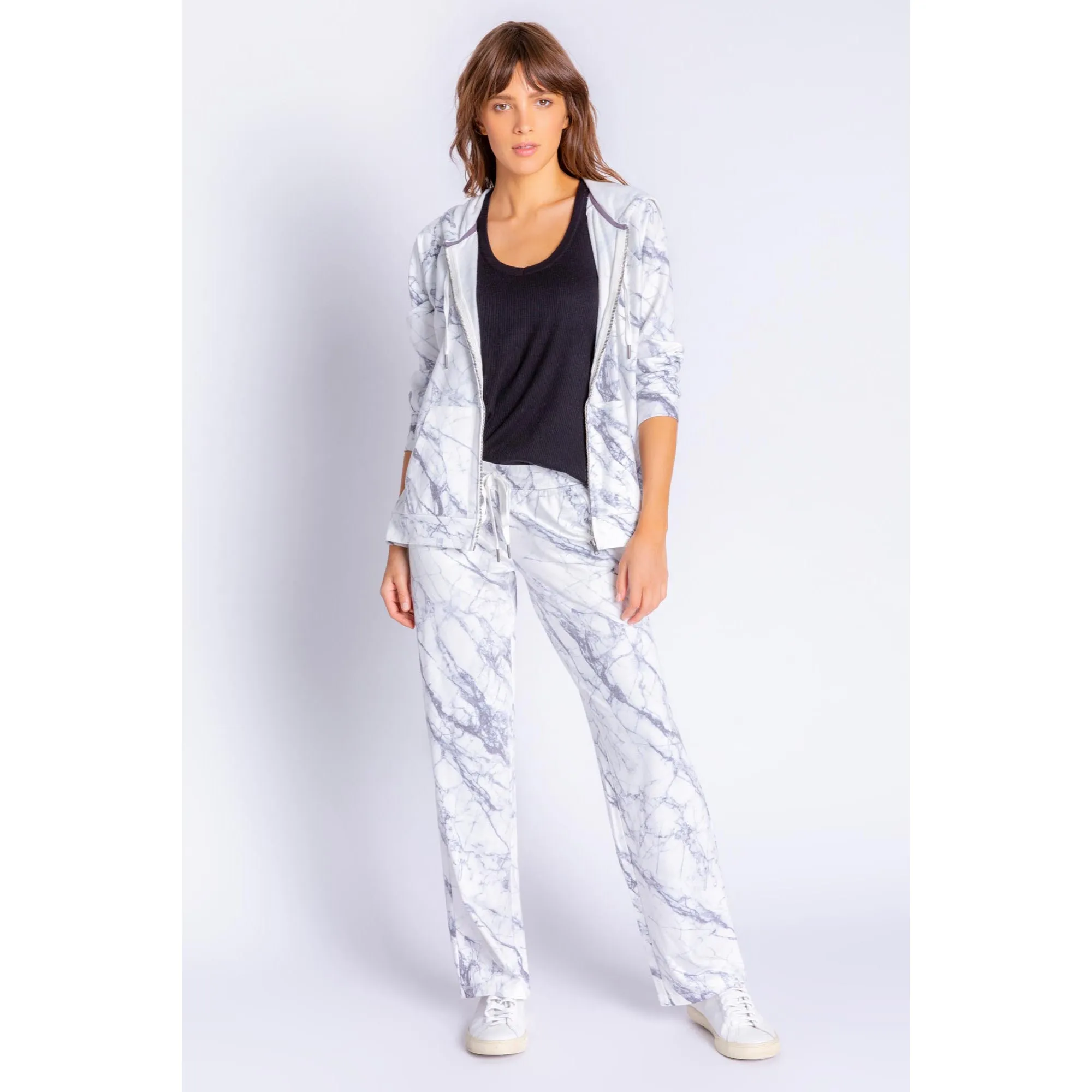 PJ Salvage Women's Midnight Marble Pants - IVORY