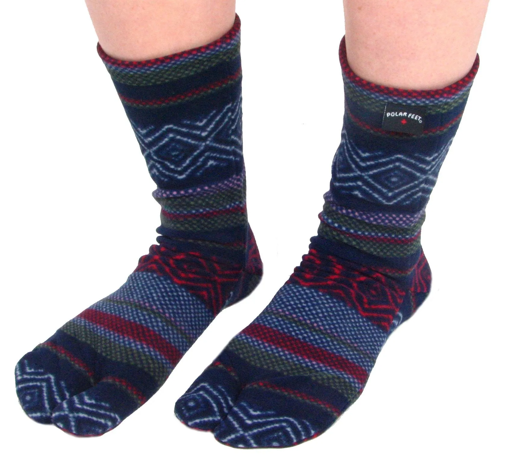 Polar Feet Fleece Tabi Socks - Nordic