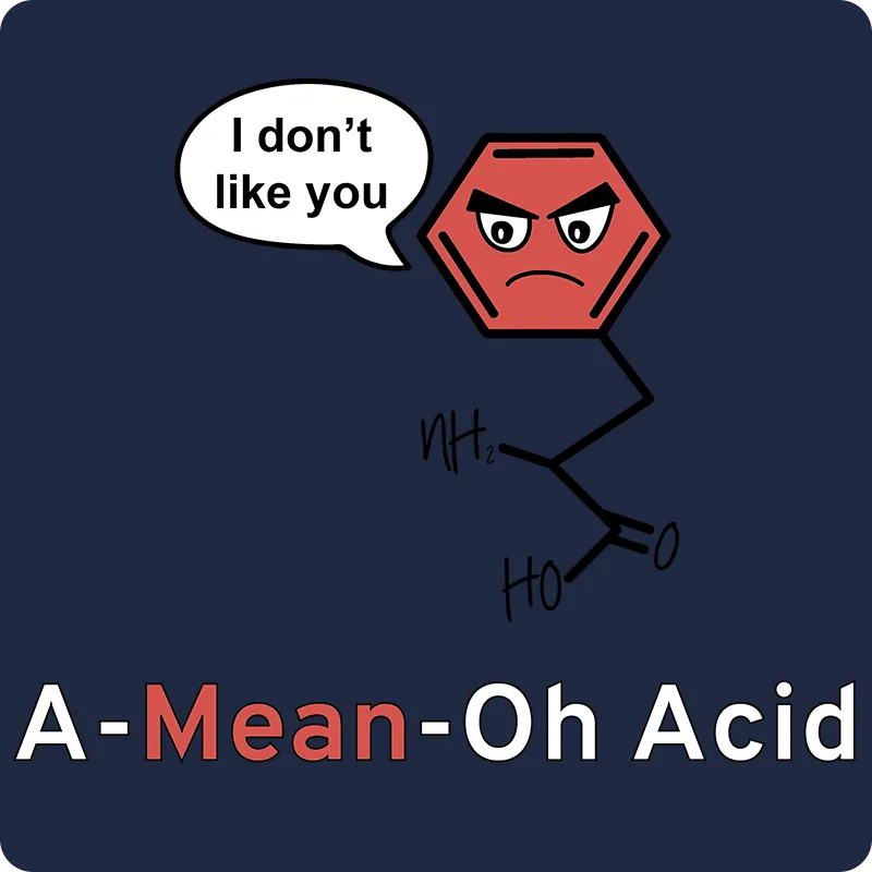 "A-Mean-Oh Acid" Men's T-Shirt