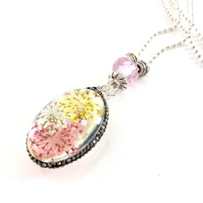 "Lost  Garden" Pendant Necklace (Spring)