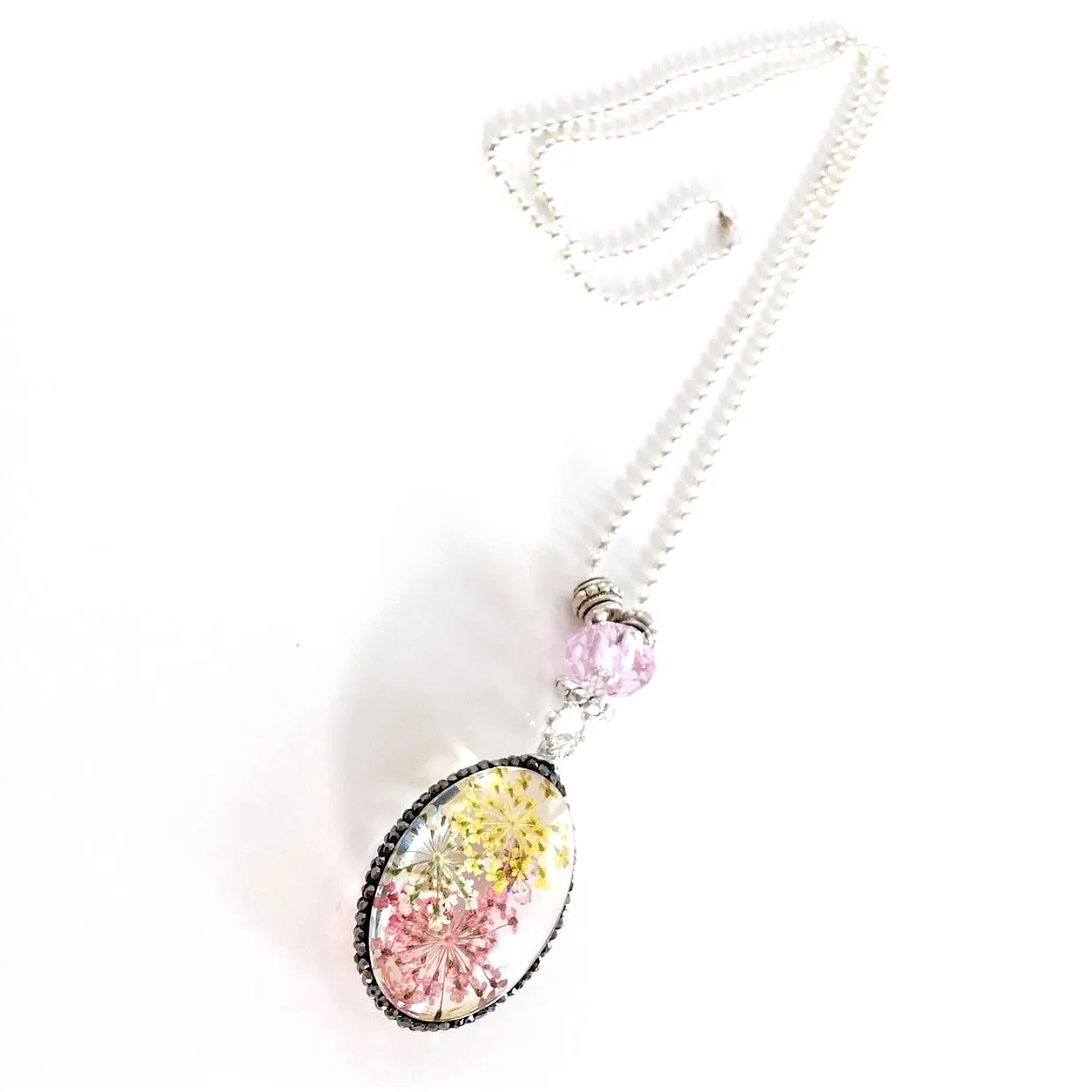 "Lost  Garden" Pendant Necklace (Spring)