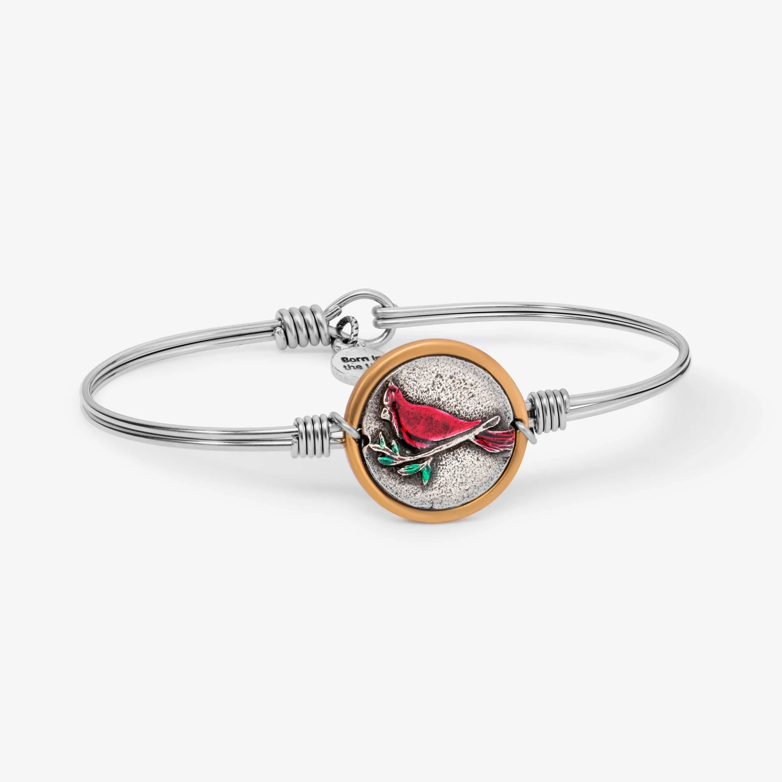 Red Cardinal Bangle Bracelet