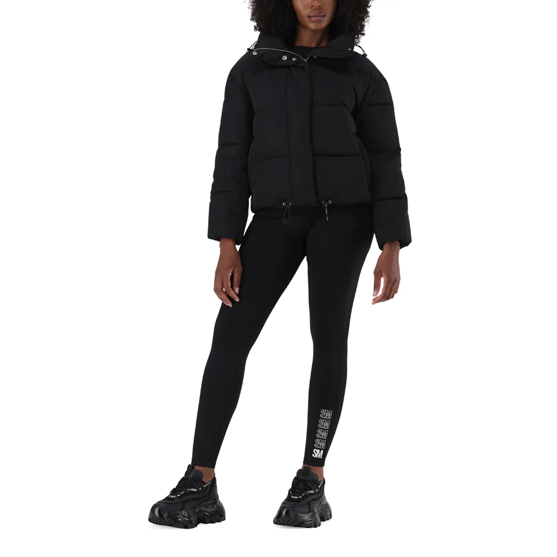 REMI BLACK CROPPED PUFFER