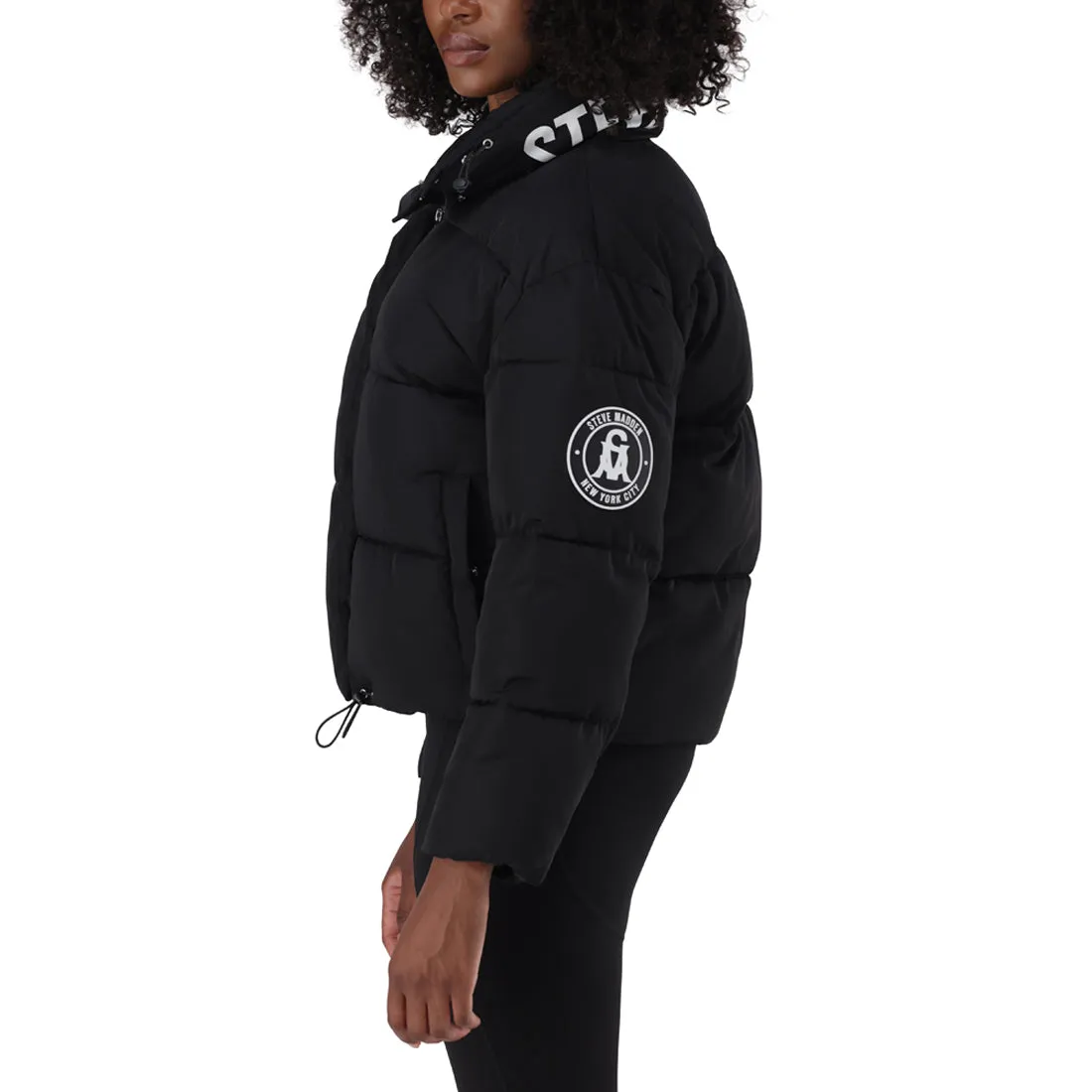 REMI BLACK CROPPED PUFFER