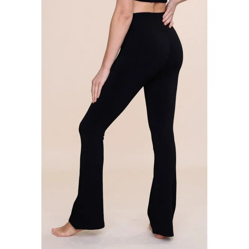 Ribbed Yoga Flare Pant