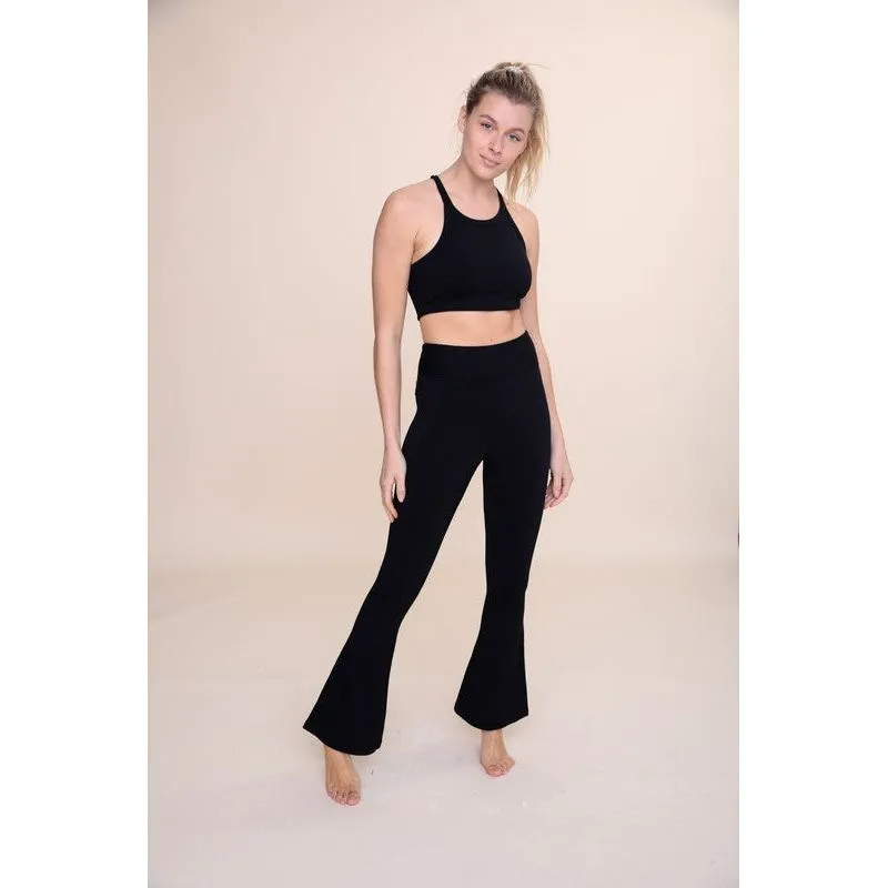 Ribbed Yoga Flare Pant