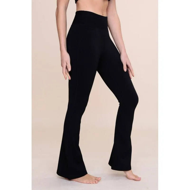 Ribbed Yoga Flare Pant