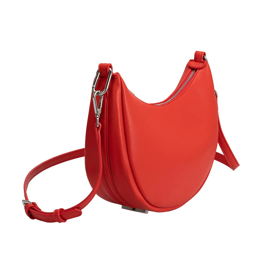 Sasha Red Recycled Vegan Crossbody Bag