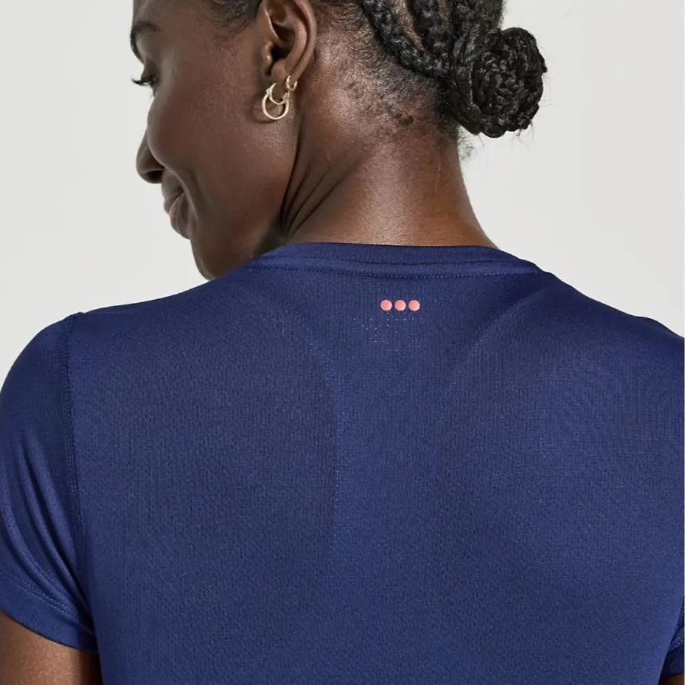 Saucony Women's Re-Imagined Stopwatch Short Sleeve