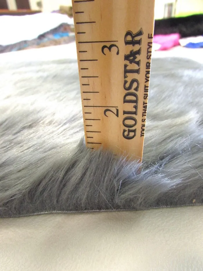 Short Shag Faux Fur Fabric / Turquoise / Sold By The Yard