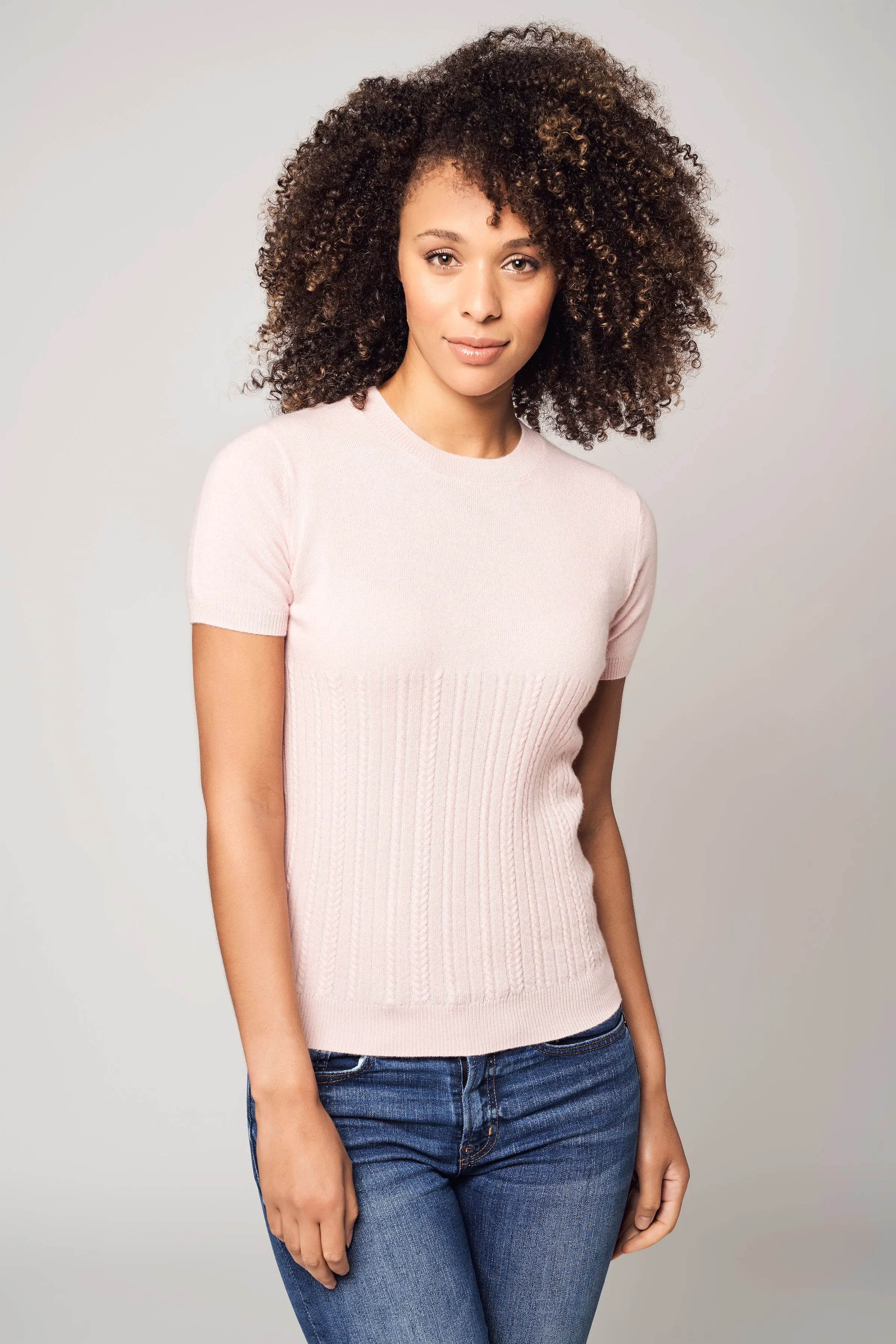 Slim Cable-Knit Top