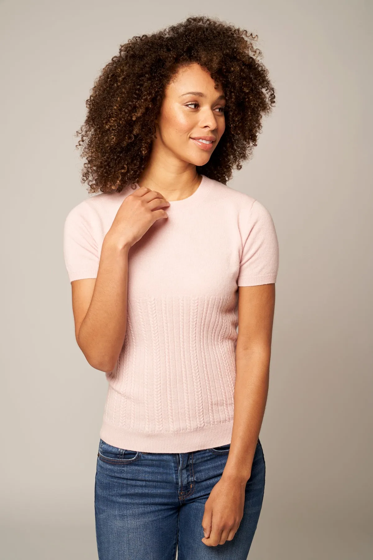 Slim Cable-Knit Top