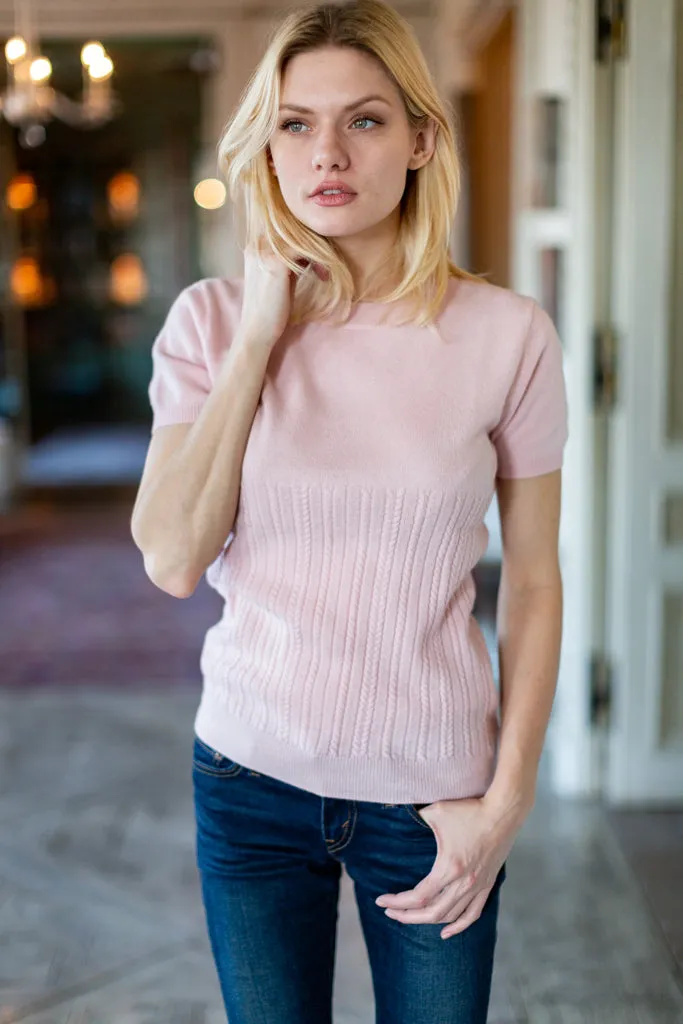 Slim Cable-Knit Top