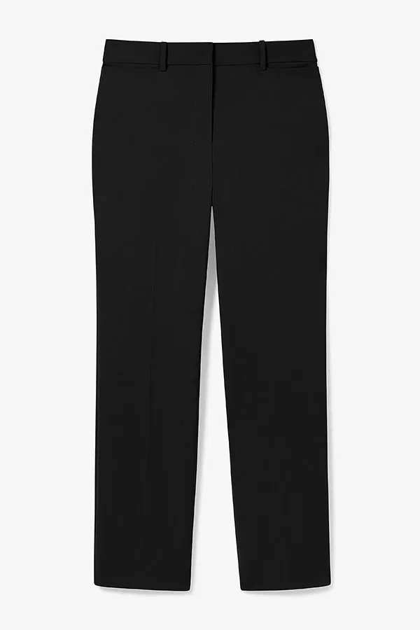 Smith Straight Trouser - Washable Wool Twill :: Black