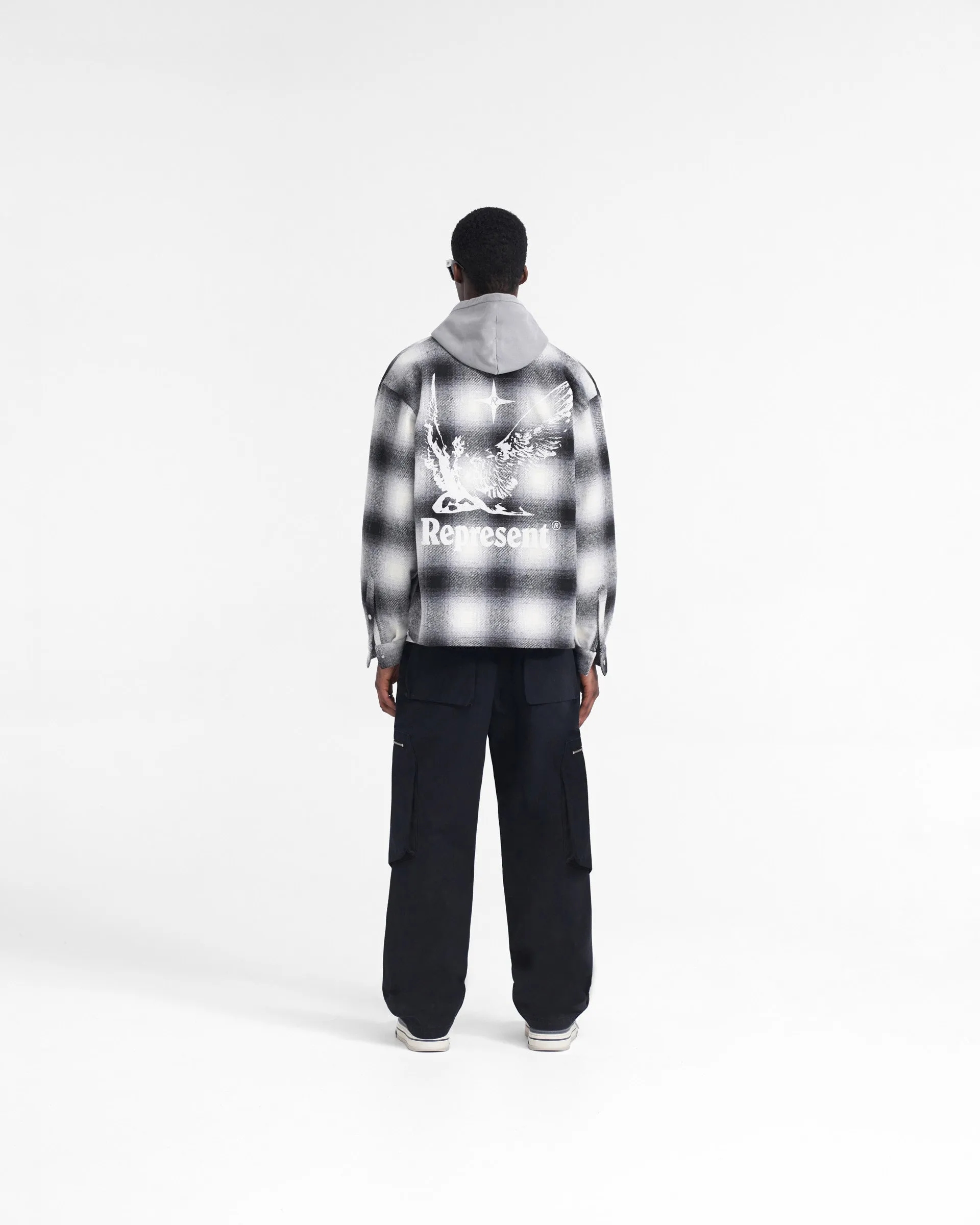 Spirits Of Summer Flannel Shirt - Black White