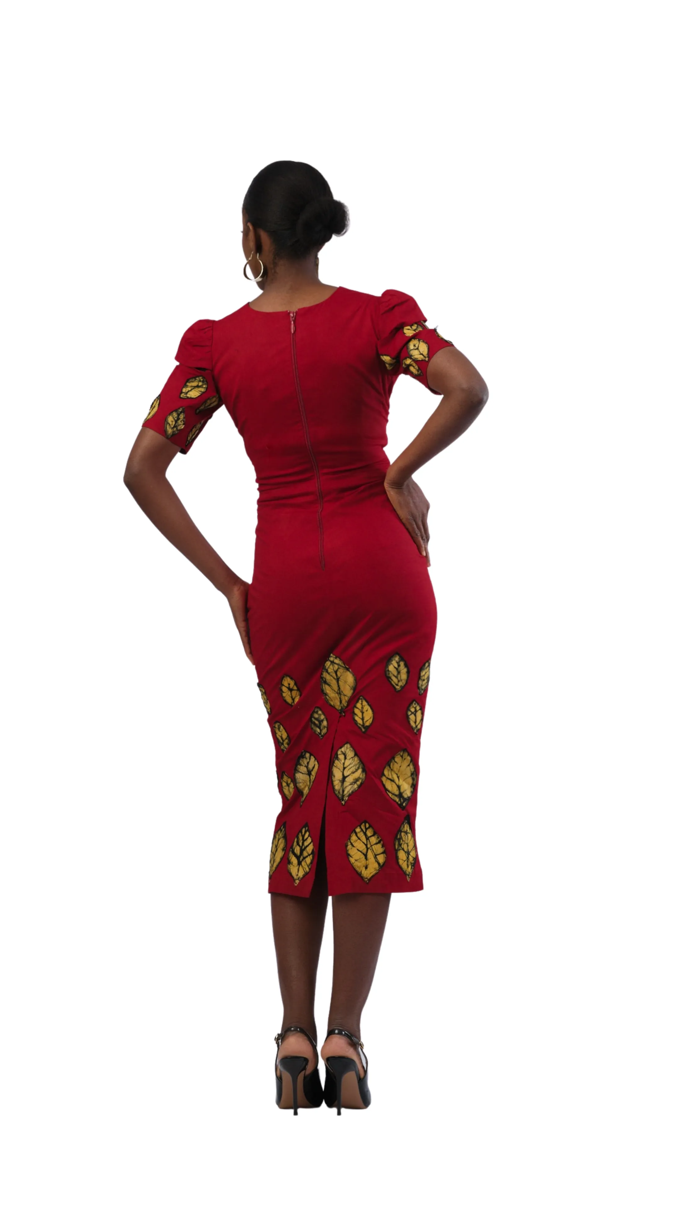 Spotlight Midi Dress - Red