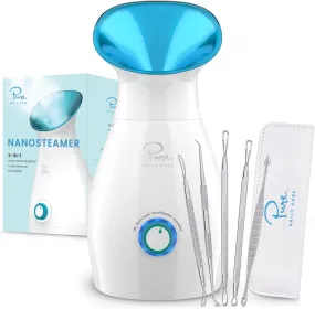 Spring Nanosteamer Large 3-In-1 Nano Ionic Facial Steamer with Precise Temp Control