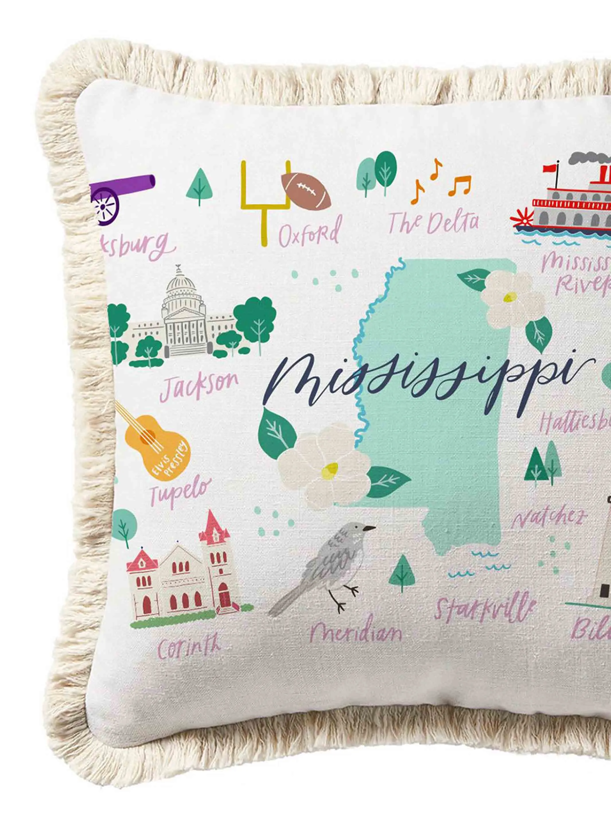 Square Pillow | Mississippi