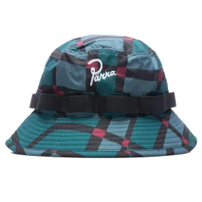 Squared Waves Pattern Safari Hat - Multi