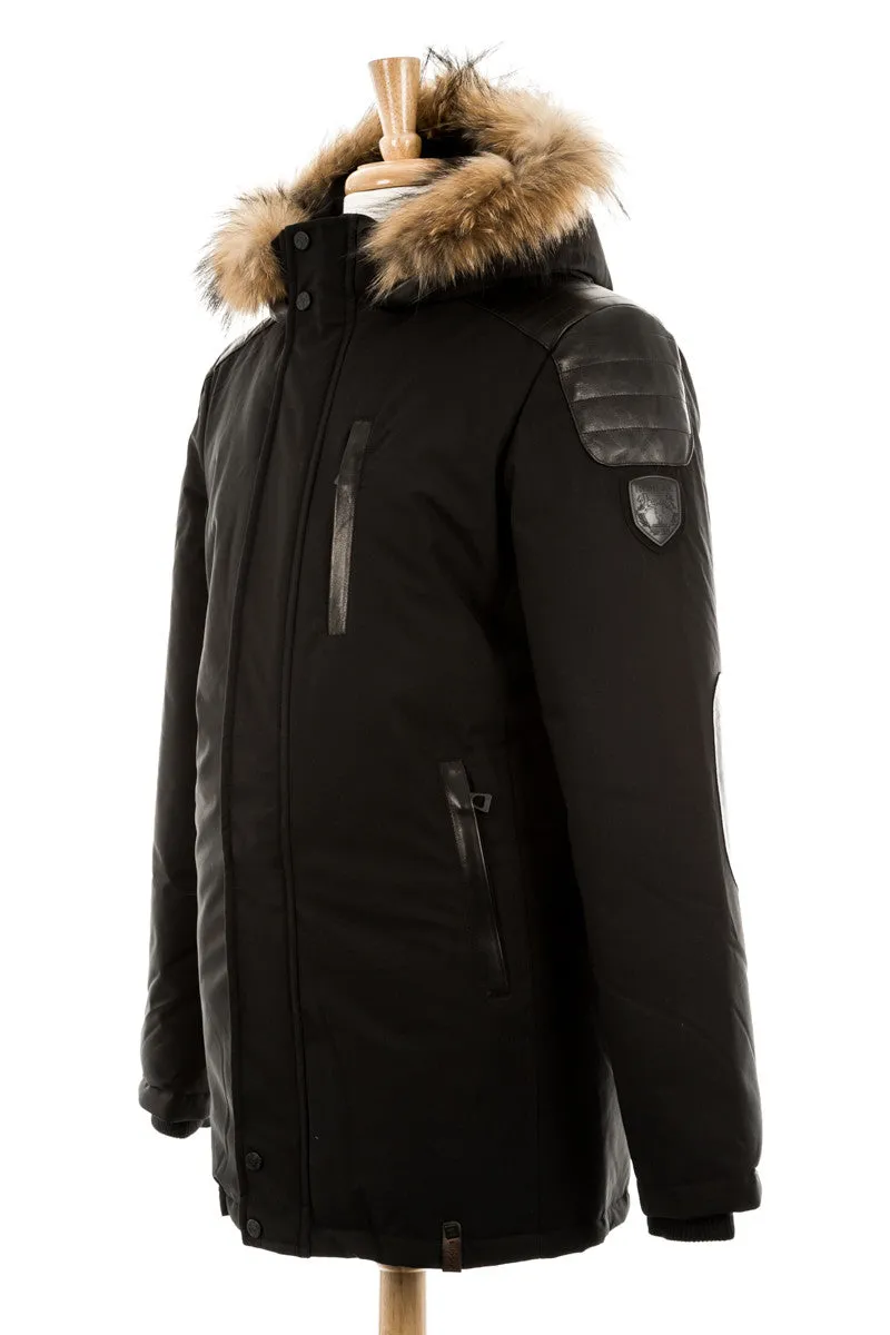 Stefano Parka Jacket With Fur Trim