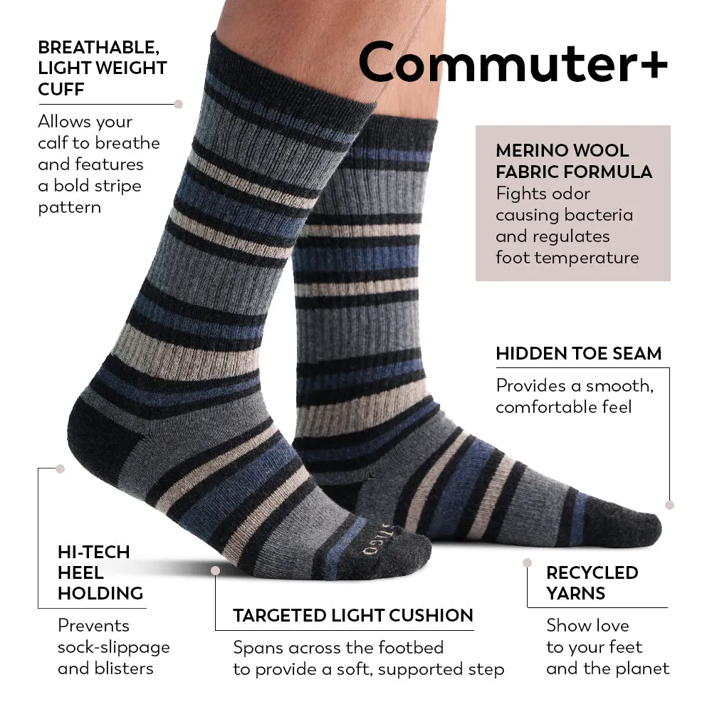 Stego Commuter  Merino Wool Light Crew Socks