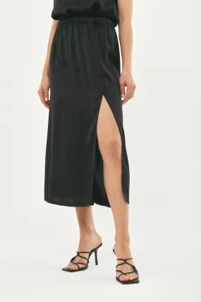 STELLA BLACK SILK SKIRT