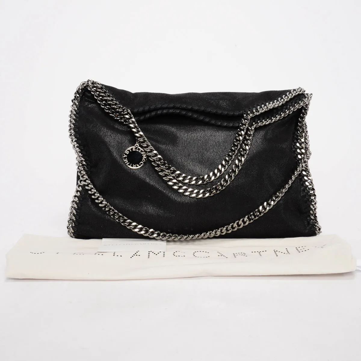 Stella McCartney Black Shaggy Deer Falabella Tote