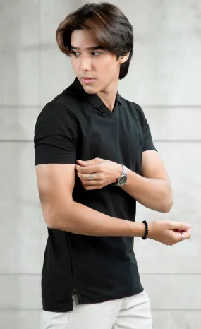 Streetela Black Polo (V-Neck)