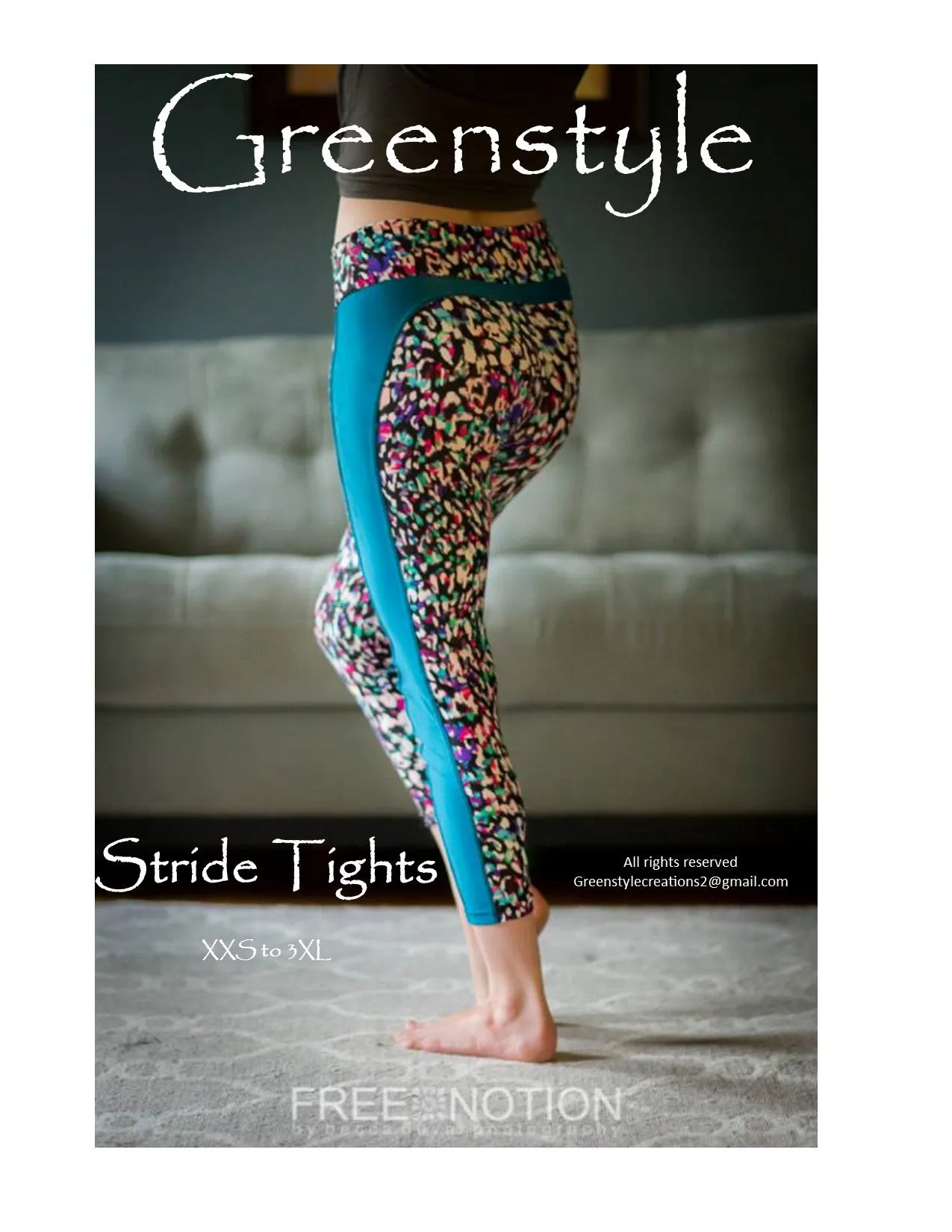 Stride Athletic Tights PDF Sewing Pattern Sizes B-M