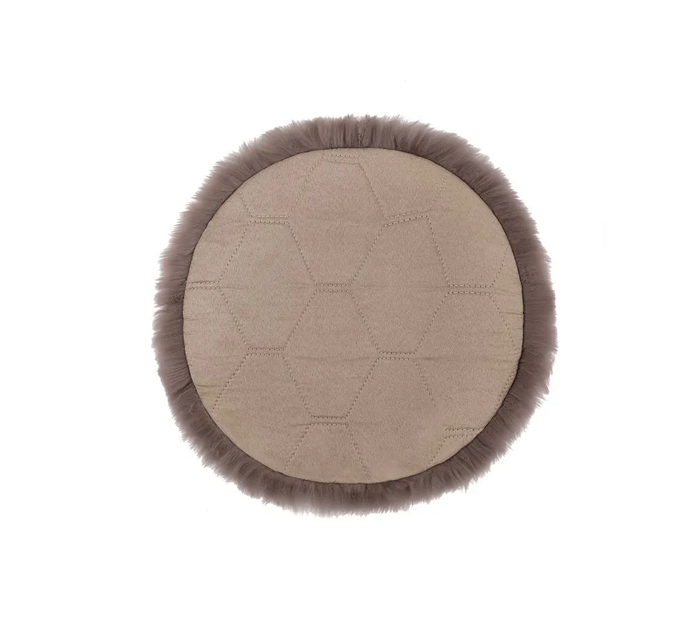 TARRAMARRA Round Wool Seat Cushion 40Cm X 40Cm