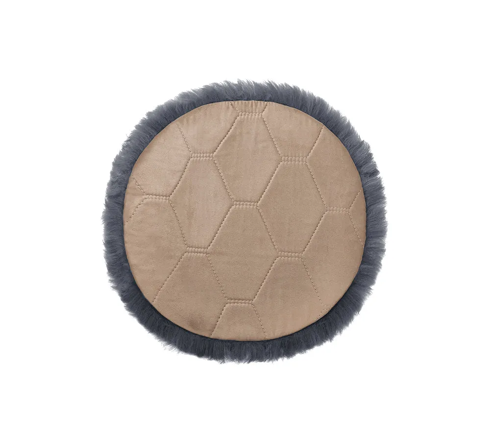 TARRAMARRA Round Wool Seat Cushion 40Cm X 40Cm