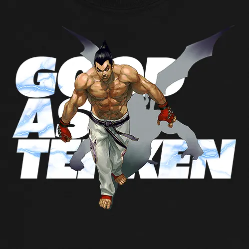 TEKKEN 'GOOD ASS TEKKEN Kazuya' T-Shirt - Black