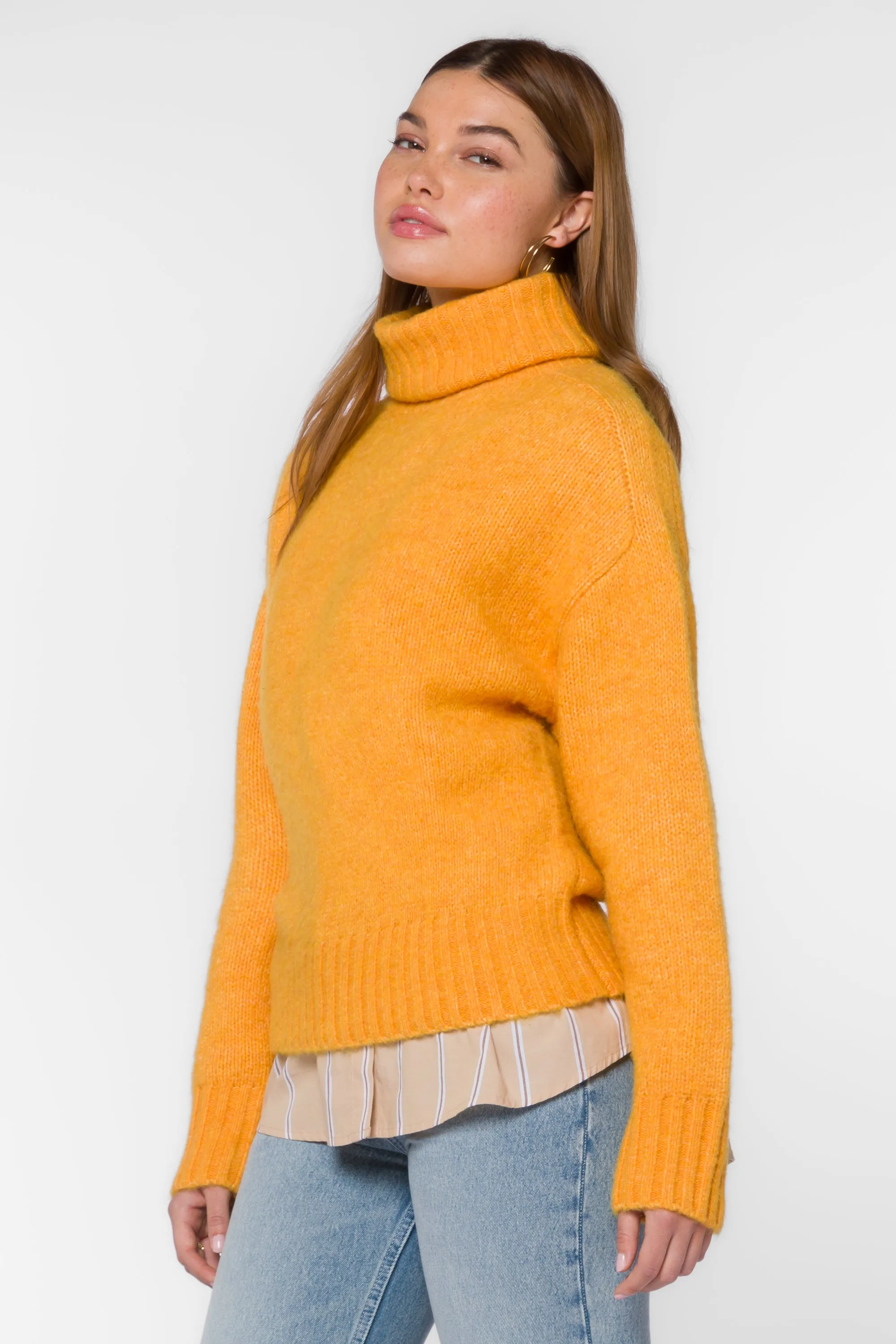 Tillie Marled Orange Sweater