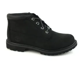 TIMBERLAND Nellie Chukka scarponcino donna PELLE BLACK NERO 23398 inverno 2017