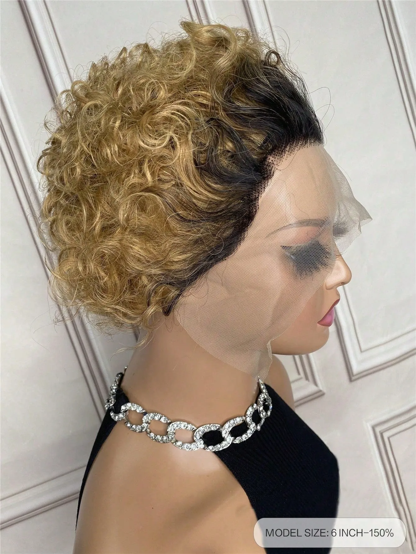 Transparent Lace Deep Wave Pixie Cut 13 X 1 Lace Front Wig