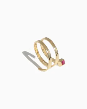 Triple gold ring Calliophis #01