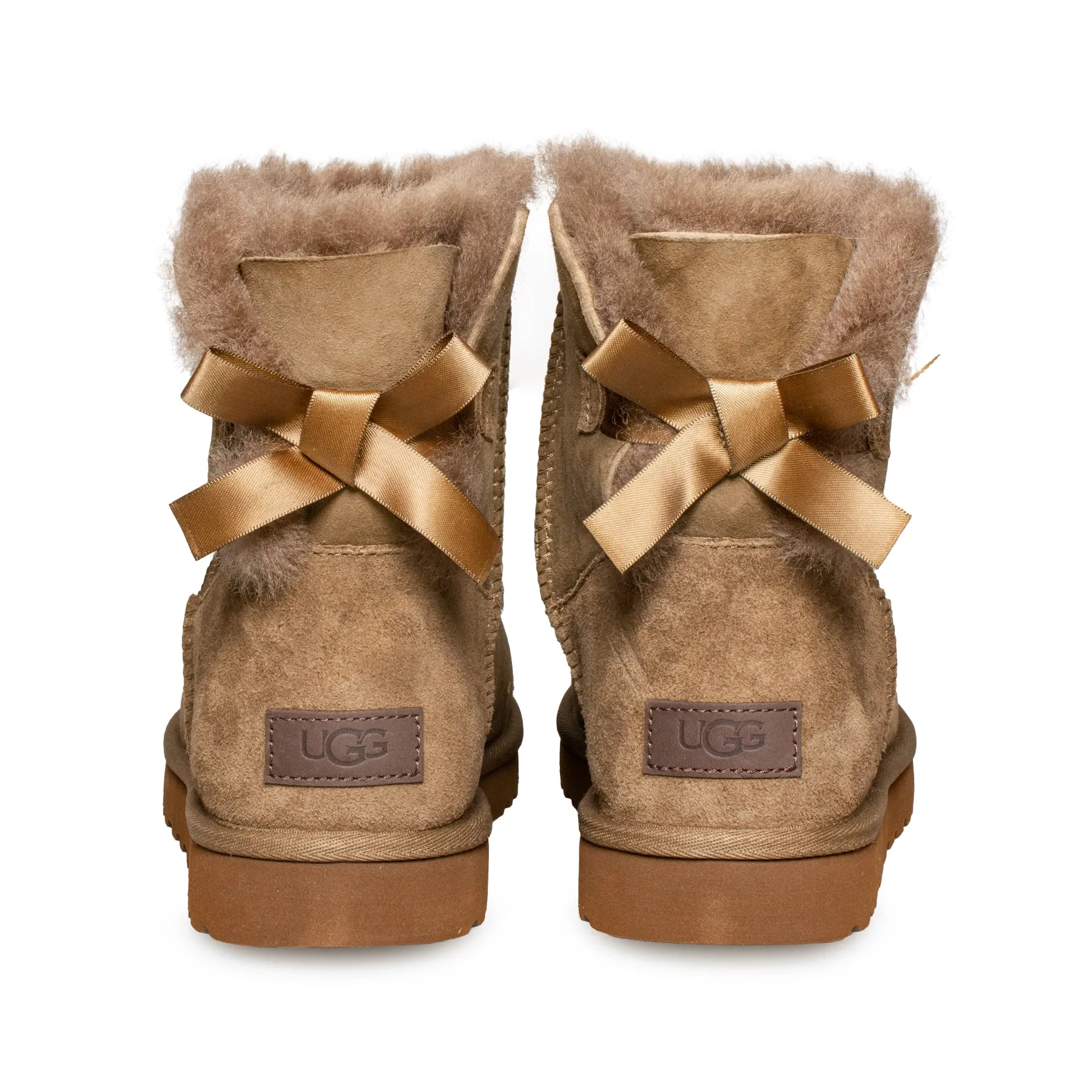 UGG Mini Bailey Bow II Hickory Boots - Women's