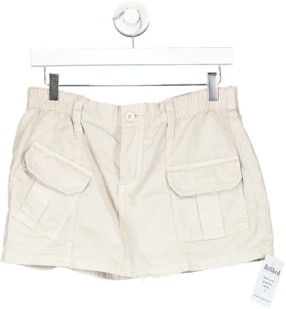 Urban Outfitters Beige Cargo Mini Skirt UK M