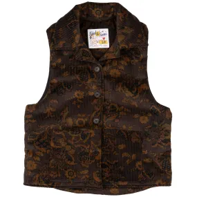 Vest - Paisley Corduroy - Brown